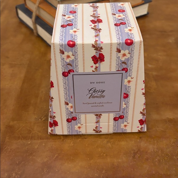 DW Home Cherry Vanilla Candle with Red and Cream Design - Picture 3 of 4